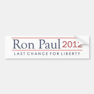 Autocollant De Voiture Dernière occasion de Ron Paul 2012 pour la libert