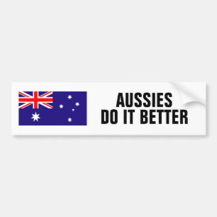 Autocollant De Voiture Des Australiens il améliorent le drapeau
