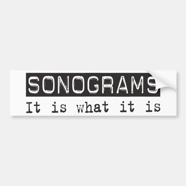 Autocollant De Voiture Des sonogrammes il est (Devant)