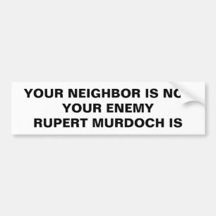 AUTOCOLLANT DE VOITURE DÉSACTIVEZ FAUX NEWS