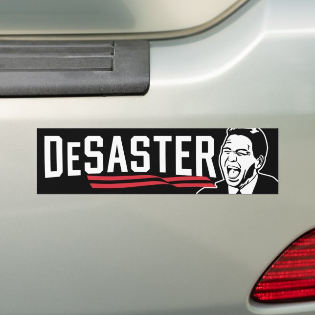 Autocollant De Voiture DeSaster Ron DeSantis Laugh Disaster Anti-DeSantis (En voiture)