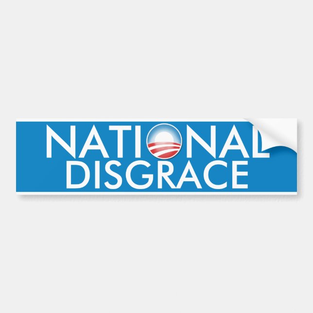 Autocollant De Voiture Déshonneur national d'Obama (Devant)