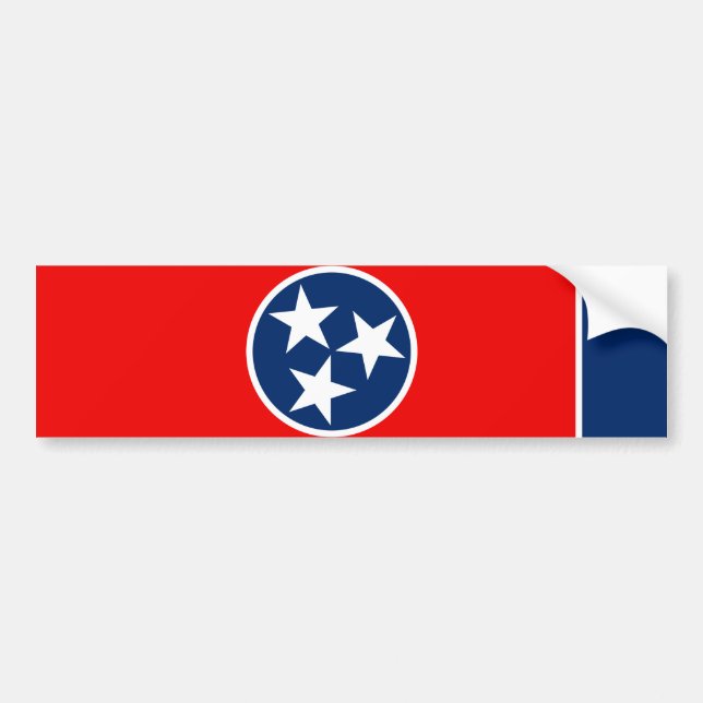 Autocollant De Voiture Design du drapeau d'état du Tennessee (Devant)