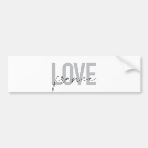 Autocollant De Voiture Design simple, moderne, urbain, cool Love France