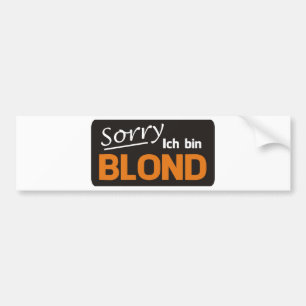 Autocollant De Voiture Désolé, je suis blonde