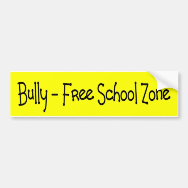 Autocollant De Voiture Despote - zone d'école libre (Devant)