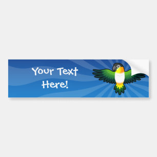 Autocollant De Voiture Dessin animé Caique / Inséparable / Pionus / Perro