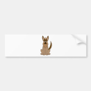 Autocollant De Voiture Dessin de chien Extraordinaire berger allemand