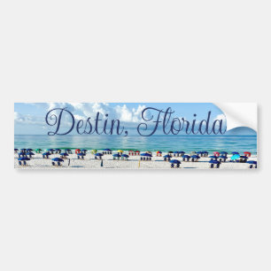 Autocollant De Voiture Destin Florida Jolie Plage Parasols Photographie