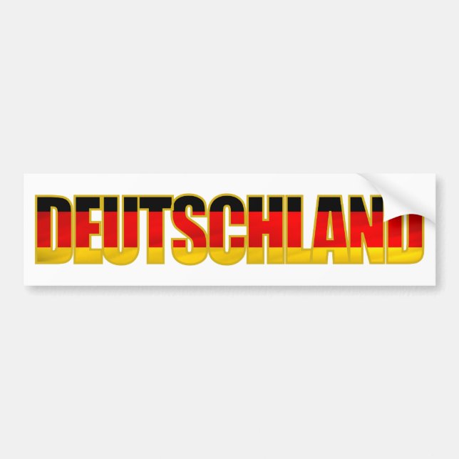Autocollant De Voiture Deutschland Bumper (Devant)