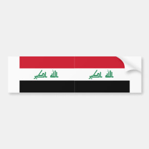 Autocollant De Voiture DEUX Drapeaux nationaux actuels de l'Irak