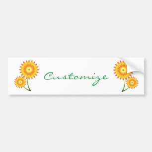 Autocollant De Voiture Deux Plantes de tournesol Thunder_Cove