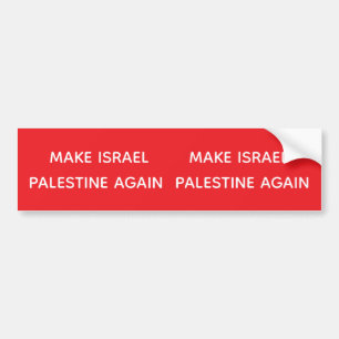 Autocollant De Voiture Deux pour un : refaire d'Israël la Palestine