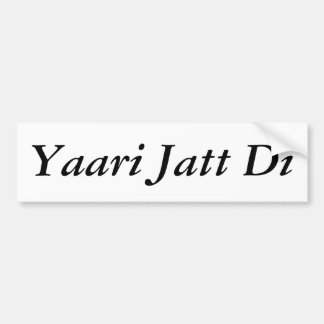 Autocollant De Voiture Di de Yaari Jatt