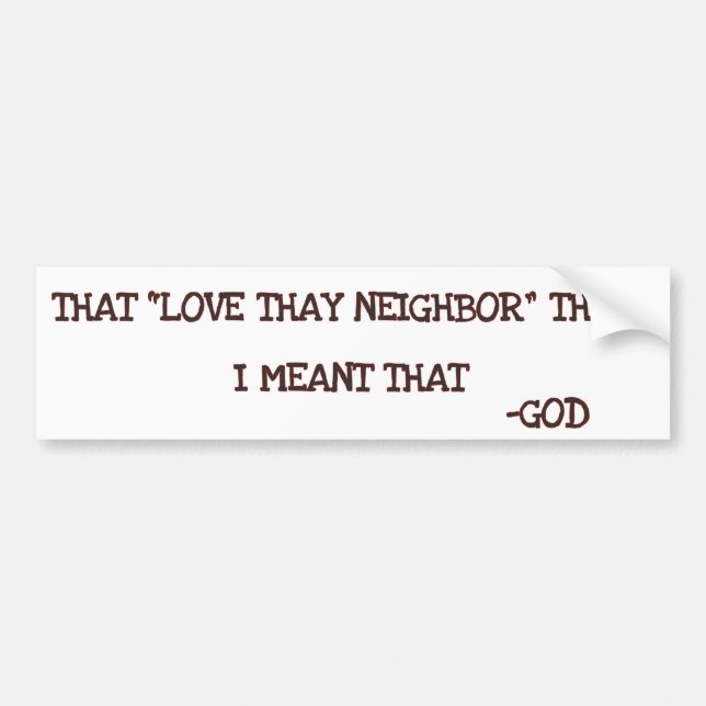 Autocollant De Voiture Dieu (Devant)