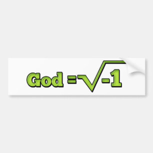 Autocollant De Voiture Dieu est imaginaire