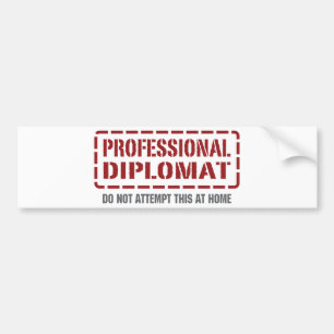 Autocollant De Voiture Diplomate professionnel