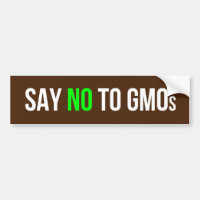 Dites non à l'adhésif pour pare-chocs d'OGM