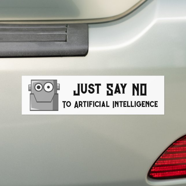 Autocollant De Voiture Dites simplement non à la carte postale de l'intel (En voiture)