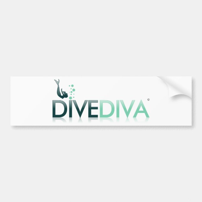 Autocollant De Voiture Diva de piqué ci-dessous (Devant)