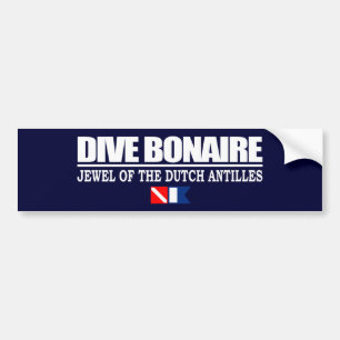 Autocollant De Voiture Dive Bonaire Bumpersticker
