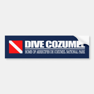 Autocollant De Voiture Dive Cozumel DF2