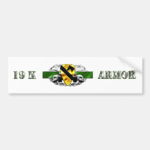 Autocollant De Voiture Division de la cavalerie 19K ęr
