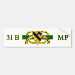 Autocollant De Voiture Division de la cavalerie 31B ęr