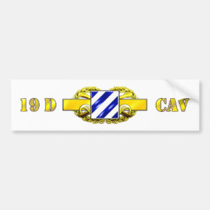 Autocollant De Voiture Division d'infanterie 19D 3ème