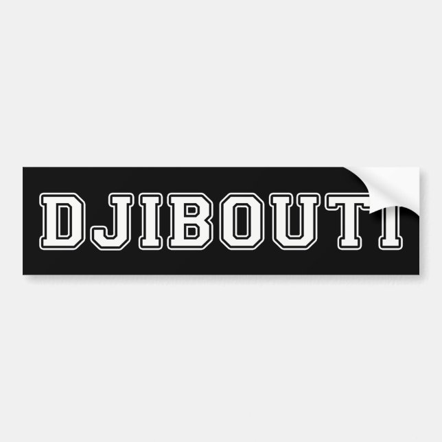 Autocollant De Voiture Djibouti (Devant)