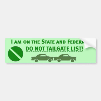 AUTOCOLLANT DE VOITURE DO_NOT_TAILGATE