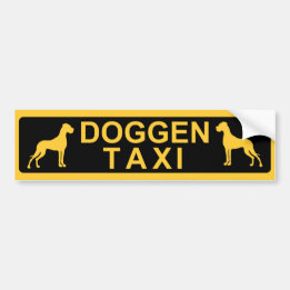 Autocollant De Voiture Dog Taxi