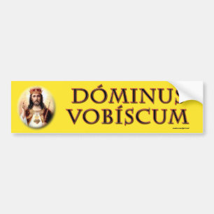 Autocollant De Voiture Dominus vobiscum