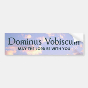 Autocollant De Voiture Dominus Vobiscum Latin Mass Trad Catholique Ciel B