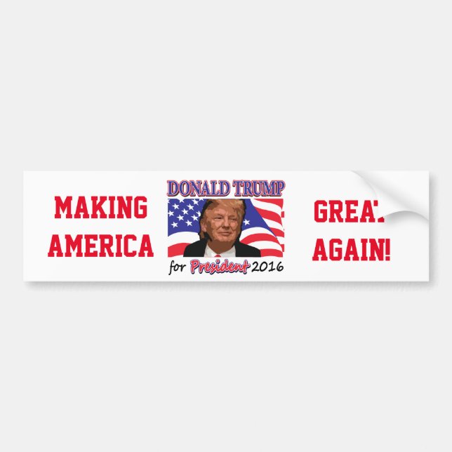Autocollant De Voiture Donald Trump (Devant)