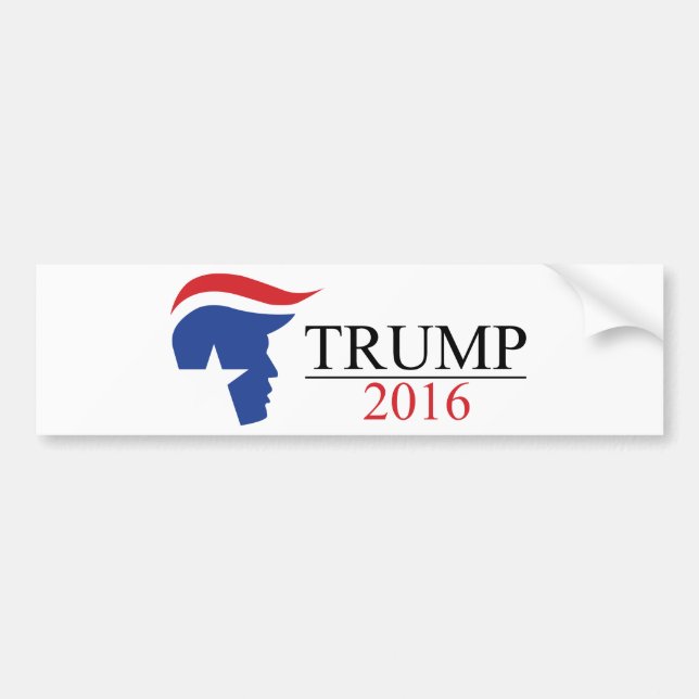Autocollant De Voiture Donald Trump 2016 logos présidentiels (Devant)