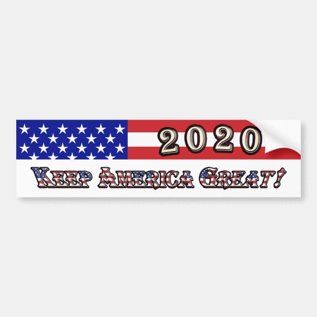 Autocollant De Voiture Donald Trump 2020 (Devant)