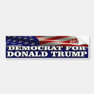 Autocollant De Voiture Donald Trump Démocrate 2016