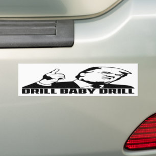Autocollant De Voiture Donald Trump Drill Baby Drill