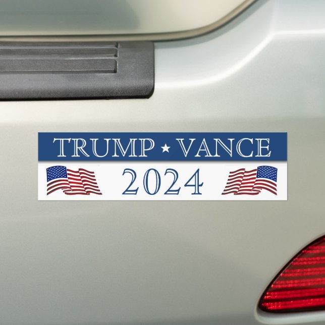 Autocollant De Voiture Donald Trump JD Vance en 2024 (En voiture)