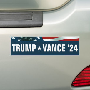 Autocollant De Voiture Donald Trump JD Vance Président 24