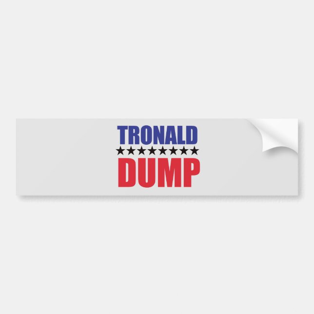 Autocollant De Voiture Donald Trump - Sticker Tronald Dump (Devant)