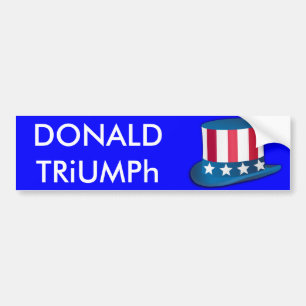 Autocollant De Voiture Donald Trump, Triumph Oncle Sam Casquette USA Stic