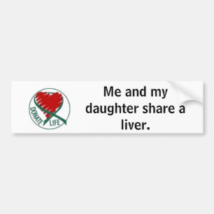 Autocollant De Voiture donatelife, moi et ma part de fille un foie