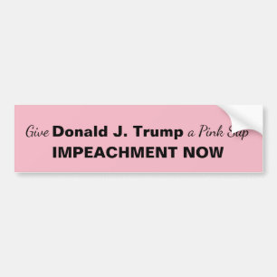 Autocollant De Voiture Donnez à Trump une résistance à la rupture rose