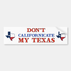 Autocollant De Voiture Dont Californicate Texas