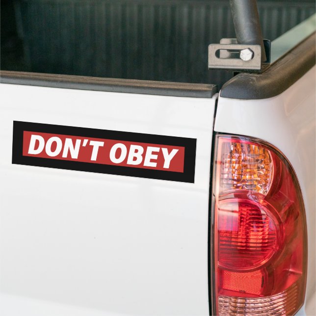 Autocollant De Voiture Don't Obey Portland Frog Protest (Sur camion)