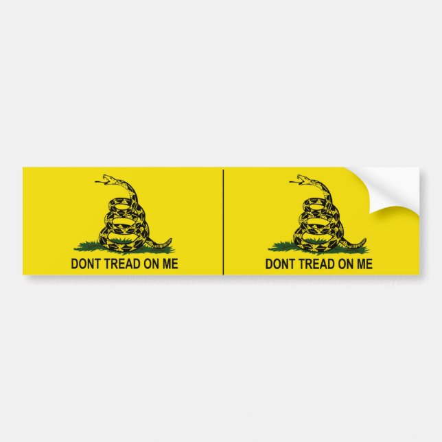 Autocollant De Voiture Dont Tread on Me - Drapeau de Gadsden (Devant)