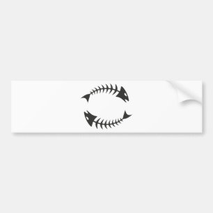 Autocollant De Voiture Double Fishbone Fischgräte