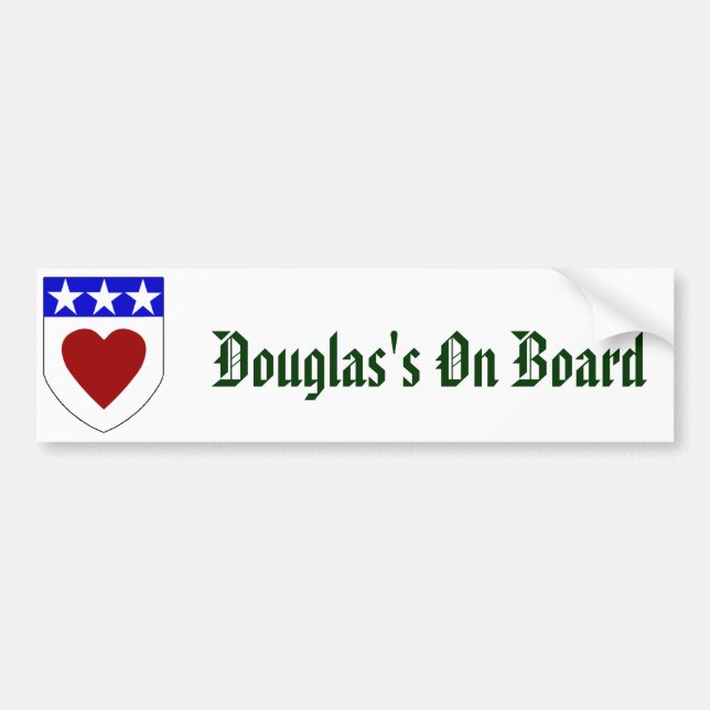 Autocollant De Voiture Douglas à bord (Devant)